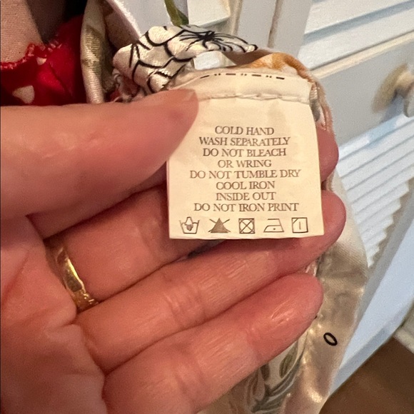 # 0590+ Japanese Floral Kimono Robe with Floral Red Heart Dot Dress Set. - Picture 5 of 9